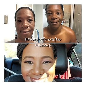 Before and After Make Up Application Before and After Make Up Application